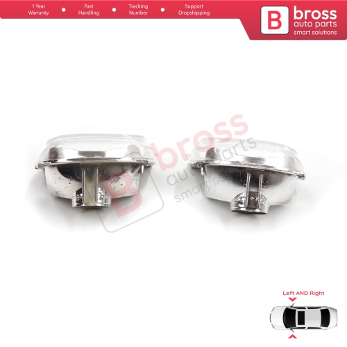 Side Door Wing Mirror White Clear Indicator Lamp Lens Left Right for Mercedes Sprinter MK3 907 910 2018-On 9109064700 9109064600