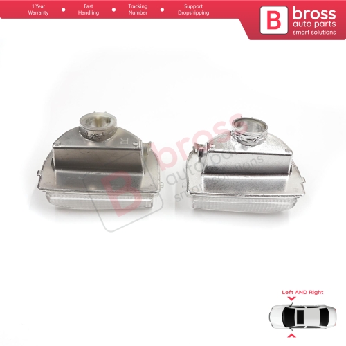 Side Door Wing Mirror White Clear Indicator Lamp Lens Left Right for Mercedes Sprinter MK3 907 910 2018-On 9109064700 9109064600