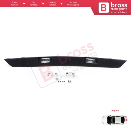 Rear Tailgate Number Plate Light Housing Strip For VW Transporter T5 2003-2015 7E0827329F