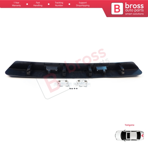 Rear Tailgate Number Plate Light Housing Strip For VW Transporter T5 2003-2015 7E0827329F
