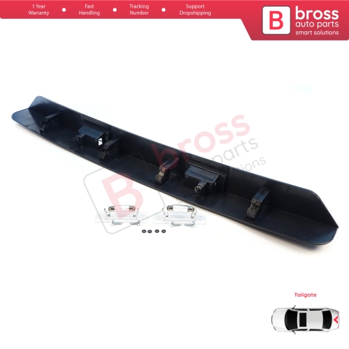 Rear Tailgate Number Plate Light Housing Strip For VW Transporter T5 2003-2015 7E0827329F