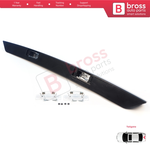 Rear Tailgate Number Plate Light Housing Strip For VW Transporter T5 2003-2015 7E0827329F