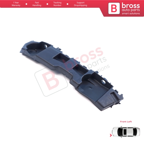 Front Left Bumper Mount Holder Support Bracket for Renault Dacia Logan Sandero Stepway MK2 Symbol MK3 Facelift 2017-On  631438295R