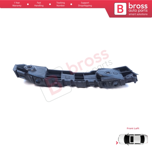 Front Left Bumper Mount Holder Support Bracket for Renault Dacia Logan Sandero Stepway MK2 Symbol MK3 Facelift 2017-On  631438295R