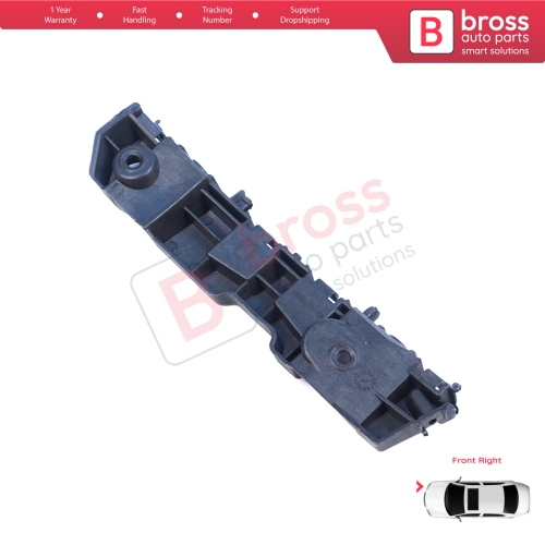 Front Right Bumper Mount Holder Support Bracket for Renault Dacia Logan Sandero Stepway MK2 Symbol MK3 Facelift 2017-On  631427999R