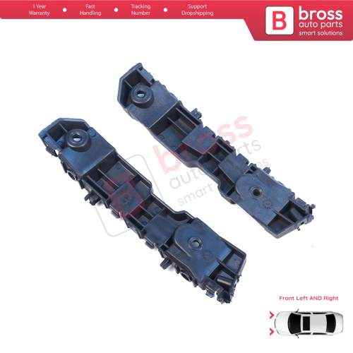 Front Left Right Bumper Mount Holder Support Bracket for Renault Dacia Logan Sandero Stepway MK2 Symbol MK3 Facelift 2017-On  631438295R 631427999R