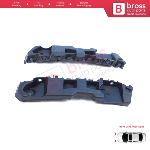 Front Left Right Bumper Mount Holder Support Bracket for Renault Dacia Logan Sandero Stepway MK2 Symbol MK3 Facelift 2017-On  631438295R 631427999R