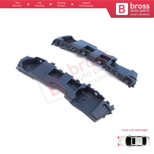 Front Left Right Bumper Mount Holder Support Bracket for Renault Dacia Logan Sandero Stepway MK2 Symbol MK3 Facelift 2017-On  631438295R 631427999R