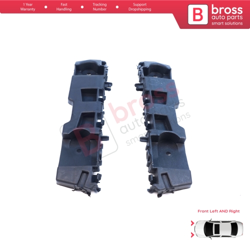 Front Left Right Bumper Mount Holder Support Bracket for Renault Dacia Logan Sandero Stepway MK2 Symbol MK3 Facelift 2017-On  631438295R 631427999R