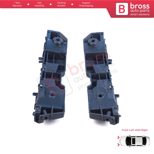 Front Left Right Bumper Mount Holder Support Bracket for Renault Dacia Logan Sandero Stepway MK2 Symbol MK3 Facelift 2017-On  631438295R 631427999R