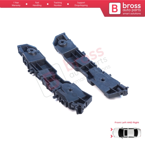 Front Left Right Bumper Mount Holder Support Bracket for Renault Dacia Logan Sandero Stepway MK2 Symbol MK3 Facelift 2017-On  631438295R 631427999R