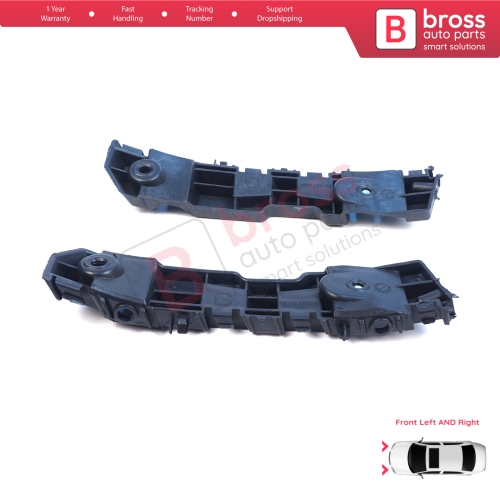 Front Left Right Bumper Mount Holder Support Bracket for Renault Dacia Logan Sandero Stepway MK2 Symbol MK3 Facelift 2017-On  631438295R 631427999R