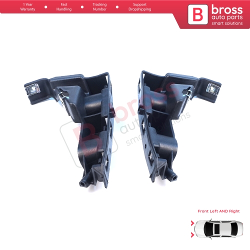 Front Left Right Bumper Mount Holder Support Bracket for Renault Symbol Thalia MK2 LU 2008-2012 8200699903 8200699911
