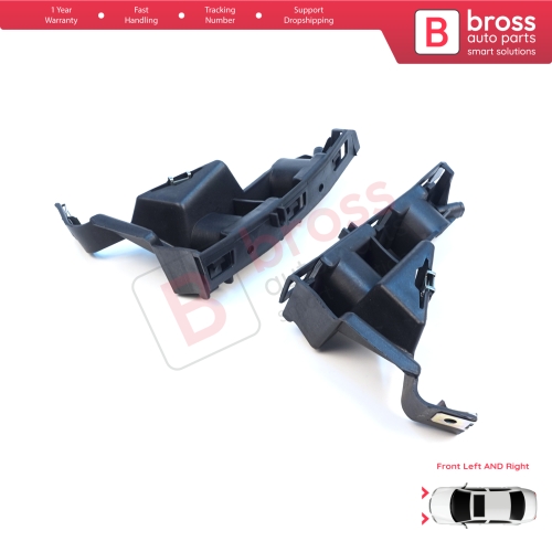 Front Left Right Bumper Mount Holder Support Bracket for Renault Symbol Thalia MK2 LU 2008-2012 8200699903 8200699911