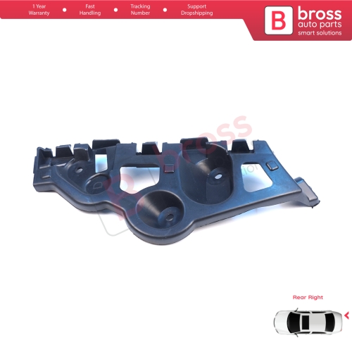 Rear Right Bumper Mount Holder Support Bracket for Renault Dacia Sandero MK2 B52 B8 2012-2016 Pre-Facelift 850440810R