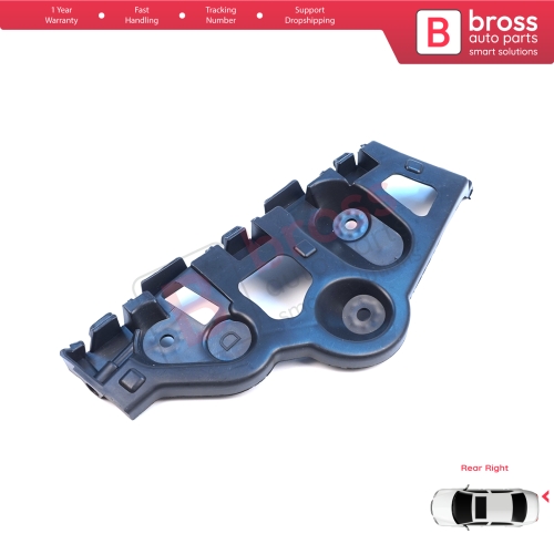 Rear Right Bumper Mount Holder Support Bracket for Renault Dacia Sandero MK2 B52 B8 2012-2016 Pre-Facelift 850440810R