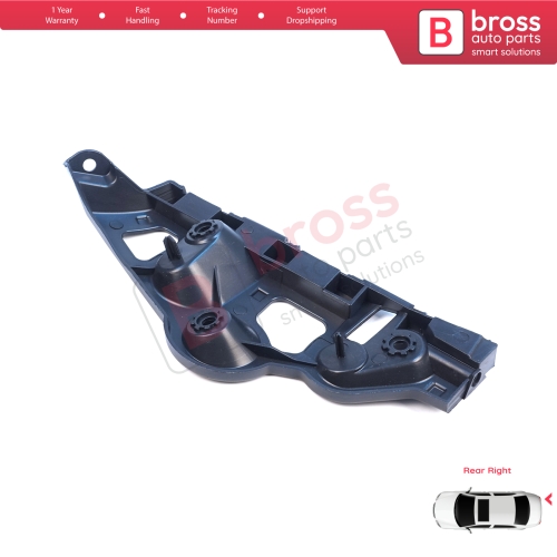 Rear Right Bumper Mount Holder Support Bracket for Renault Dacia Sandero MK2 B52 B8 2012-2016 Pre-Facelift 850440810R