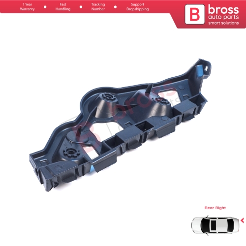 Rear Right Bumper Mount Holder Support Bracket for Renault Dacia Sandero MK2 B52 B8 2012-2016 Pre-Facelift 850440810R