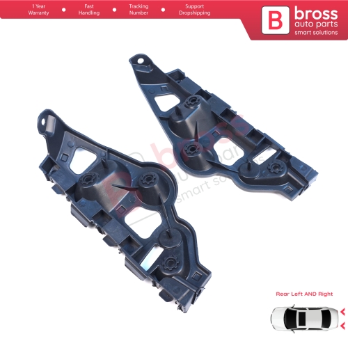 Rear Left Right Bumper Mount Holder Support Bracket for Renault Dacia Sandero MK2 B52 B8 2012-2016 Pre-Facelift 850459391R 850440810R