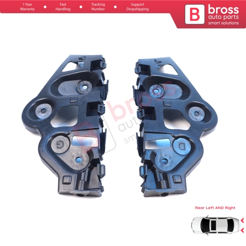 Rear Left Right Bumper Mount Holder Support Bracket for Renault Dacia Sandero MK2 B52 B8 2012-2016 Pre-Facelift 850459391R 850440810R