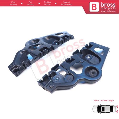 Rear Left Right Bumper Mount Holder Support Bracket for Renault Dacia Sandero MK2 B52 B8 2012-2016 Pre-Facelift 850459391R 850440810R