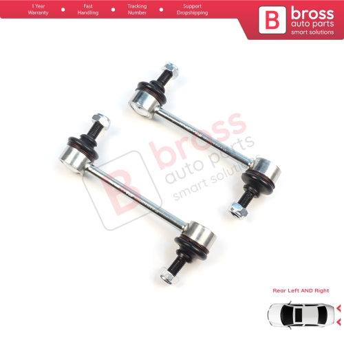 2 Pieces Rear Sway Bar Stabilizer Link Set for Hyundai Elantra Lantra Avante Coupe Tiburon Matrix LaVita Kia Cerato Sephia Spectra 5553017000