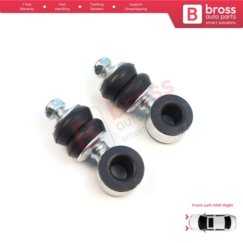 2 Pieces Front Sway Bar Stabilizer Link Set for Seat Cordoba MK1 Toledo Ibiza Inca VW Jetta 1 2 Passat B3 B4 Golf 1 2 3 4 Polo 3 Vento Caddy 2 Touran 1 191411315