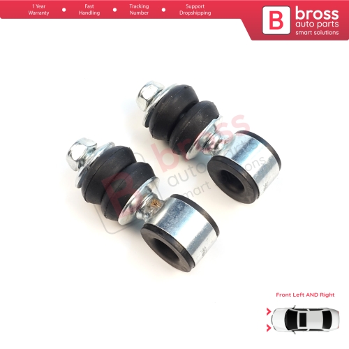 2 Pieces Front Sway Bar Stabilizer Link Set for Seat Cordoba MK1 Toledo Ibiza Inca VW Jetta 1 2 Passat B3 B4 Golf 1 2 3 4 Polo 3 Vento Caddy 2 Touran 1 191411315