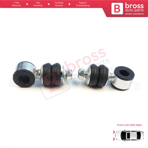 2 Pieces Front Sway Bar Stabilizer Link Set for Seat Cordoba MK1 Toledo Ibiza Inca VW Jetta 1 2 Passat B3 B4 Golf 1 2 3 4 Polo 3 Vento Caddy 2 Touran 1 191411315