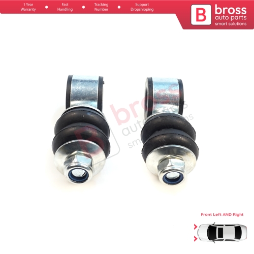 2 Pieces Front Sway Bar Stabilizer Link Set for Seat Cordoba MK1 Toledo Ibiza Inca VW Jetta 1 2 Passat B3 B4 Golf 1 2 3 4 Polo 3 Vento Caddy 2 Touran 1 191411315