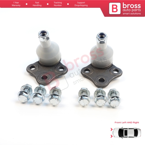 2 Pieces Front Axle Lower Control Arm Outer Guide Joint Ball for Renault Dacia Duster MK1 HS 2010-2018 401602308R