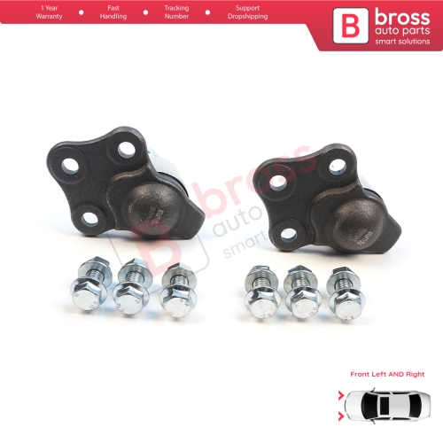 2 Pieces Front Axle Lower Control Arm Outer Guide Joint Ball for Renault Dacia Duster MK1 HS 2010-2018 401602308R