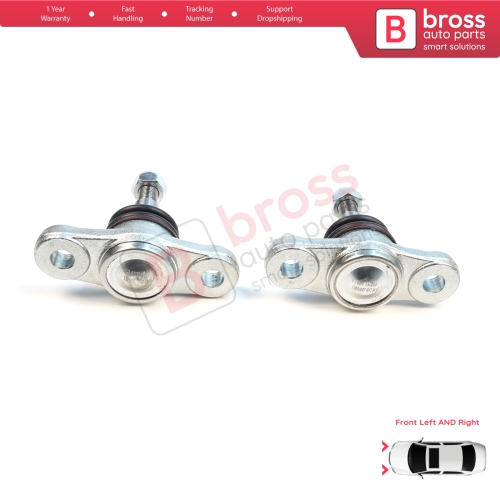 2 Pieces Front Axle Joint Ball Left and Right for Hyundai Elantra MK4 HD Avante i30 MK1 2 FD GD Kia Carens 2 UN Ceed 1 ED Cerato 2 Forte TD Magentis 2 MG Optima Lotze Shuma  517600Q000