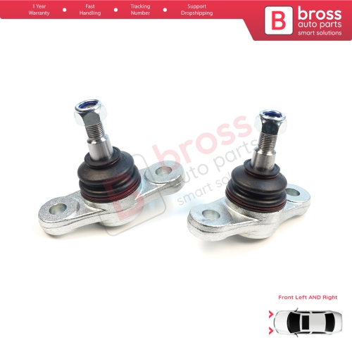 2 Pieces Front Axle Joint Ball Left and Right for Hyundai Elantra MK4 HD Avante i30 MK1 2 FD GD Kia Carens 2 UN Ceed 1 ED Cerato 2 Forte TD Magentis 2 MG Optima Lotze Shuma  517600Q000