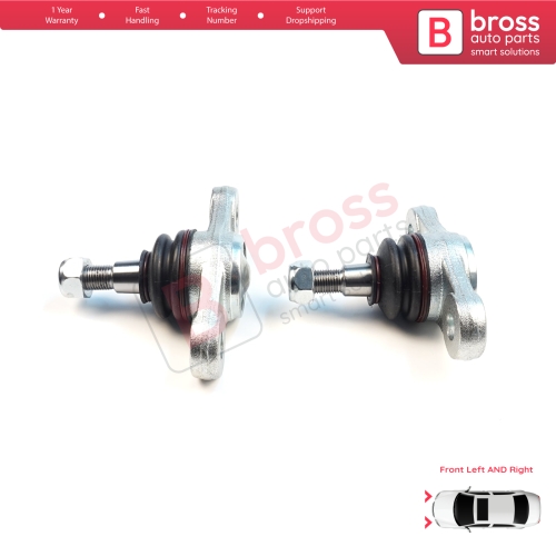 2 Pieces Front Axle Joint Ball Left and Right for Hyundai Elantra MK4 HD Avante i30 MK1 2 FD GD Kia Carens 2 UN Ceed 1 ED Cerato 2 Forte TD Magentis 2 MG Optima Lotze Shuma  517600Q000