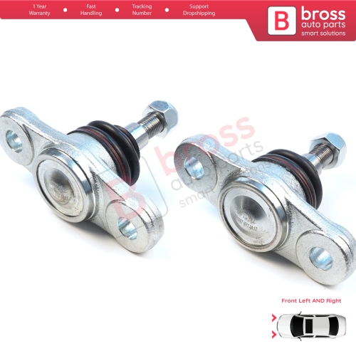 2 Pieces Front Axle Joint Ball Left and Right for Hyundai Elantra MK4 HD Avante i30 MK1 2 FD GD Kia Carens 2 UN Ceed 1 ED Cerato 2 Forte TD Magentis 2 MG Optima Lotze Shuma  517600Q000