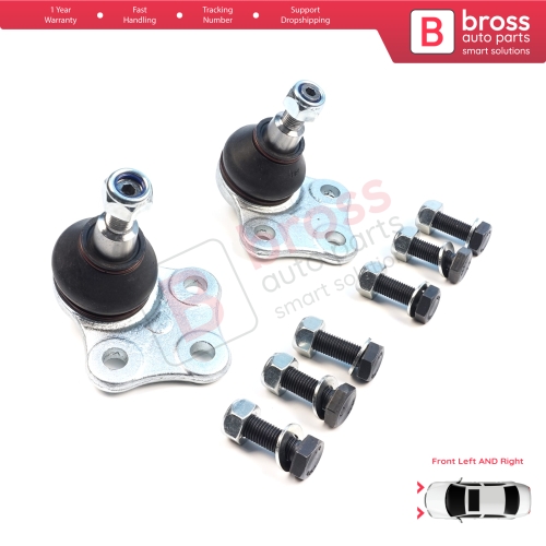 2 Pieces Front Axle Joint Ball Left and Right for Renault Megane MK3 CC Scenic Grand MK3 Fluence 401609060R