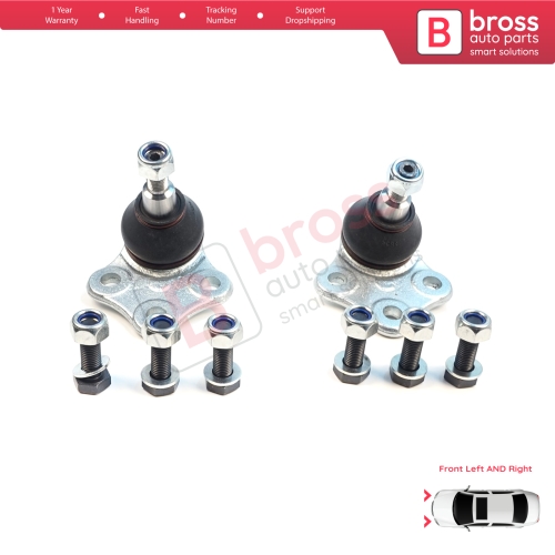 2 Pieces Front Axle Joint Ball Left and Right for Renault Megane MK3 CC Scenic Grand MK3 Fluence 401609060R