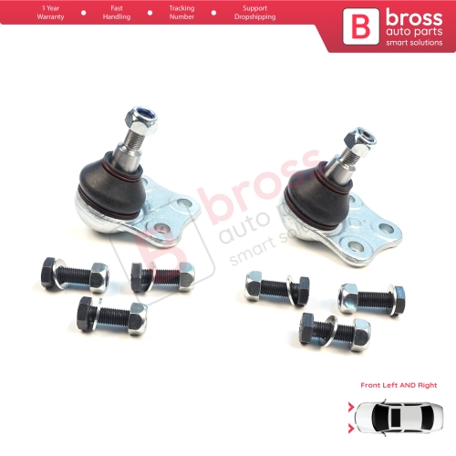 2 Pieces Front Axle Joint Ball Left and Right for Renault Megane MK3 CC Scenic Grand MK3 Fluence 401609060R