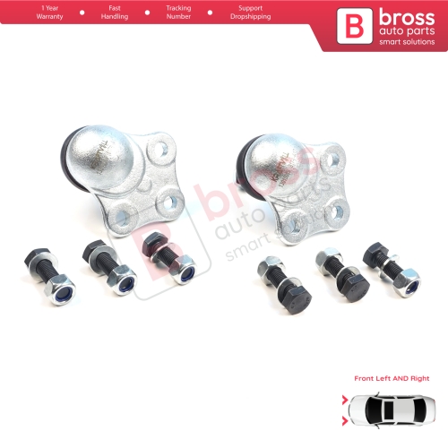 2 Pieces Front Axle Joint Ball Left and Right for Renault Megane MK3 CC Scenic Grand MK3 Fluence 401609060R