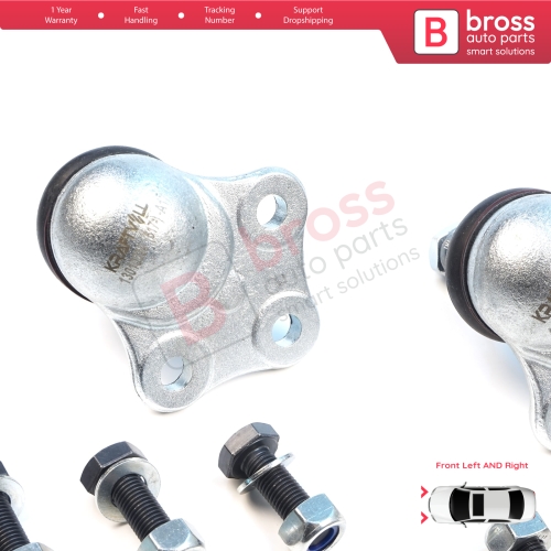 2 Pieces Front Axle Joint Ball Left and Right for Renault Megane MK3 CC Scenic Grand MK3 Fluence 401609060R