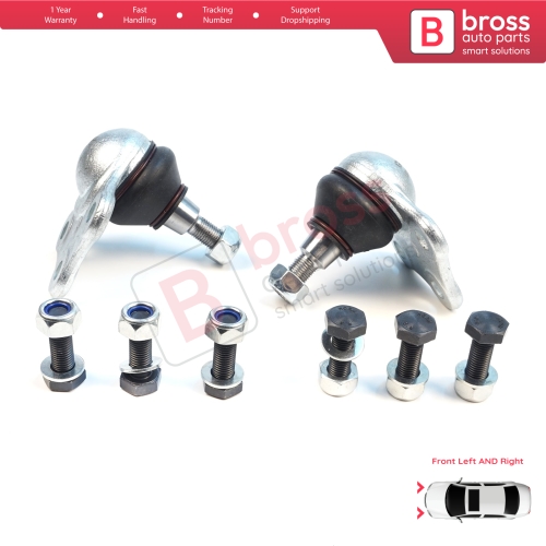 2 Pieces Front Axle Joint Ball Left and Right for Renault Megane MK3 CC Scenic Grand MK3 Fluence 401609060R