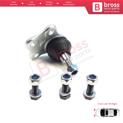 1 Piece Front Axle Joint Ball Left or Right for Renault Megane MK3 CC Scenic Grand MK3 Fluence 401609060R