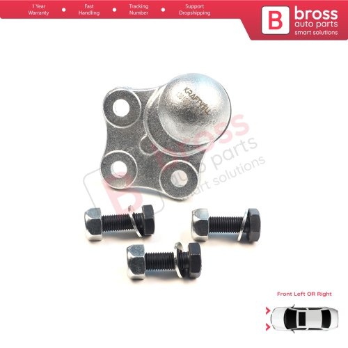 1 Piece Front Axle Joint Ball Left or Right for Renault Megane MK3 CC Scenic Grand MK3 Fluence 401609060R