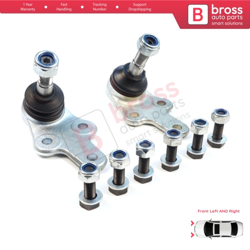 2 Pieces Front Axle Joint Ball Left and Right for Ford Focus MK2 C-Max DM2 Volvo S40 MK2 V50 C70 542 C30 533 1470387