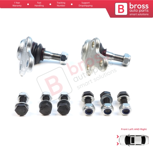 2 Pieces Front Axle Joint Ball Left and Right for Ford Focus MK2 C-Max DM2 Volvo S40 MK2 V50 C70 542 C30 533 1470387