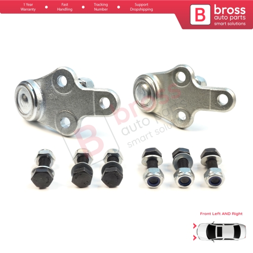 2 Pieces Front Axle Joint Ball Left and Right for Ford Focus MK2 C-Max DM2 Volvo S40 MK2 V50 C70 542 C30 533 1470387