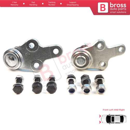 2 Pieces Front Axle Joint Ball Left and Right for Ford Focus MK2 C-Max DM2 Volvo S40 MK2 V50 C70 542 C30 533 1470387