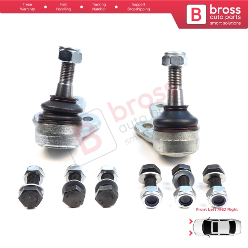 2 Pieces Front Axle Joint Ball Left and Right for Ford Focus MK2 C-Max DM2 Volvo S40 MK2 V50 C70 542 C30 533 1470387