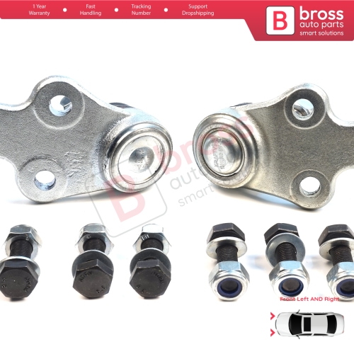 2 Pieces Front Axle Joint Ball Left and Right for Ford Focus MK2 C-Max DM2 Volvo S40 MK2 V50 C70 542 C30 533 1470387